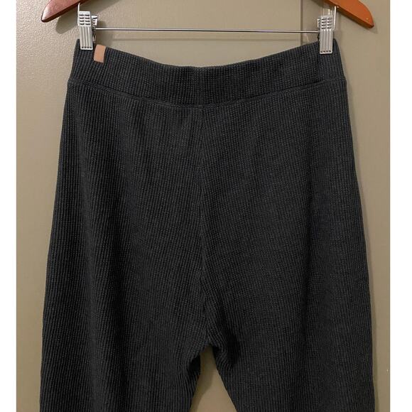 Lunya Restore Thermal Draped Jogger Medium Gray Waffle Knit Lounge Pants Comfort - Picture 8 of 16